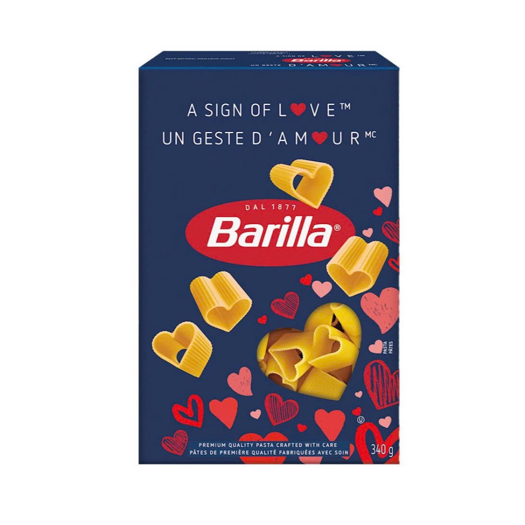 Nui Ý Barilla Hình Trái Tim 400gr/ Barilla Pasta Love/ Mỳ Nui Hình Trái Tim/ Nui Ý Hình Trái Tim/ Mì