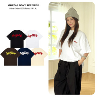 Áo Thun Boxy 280GSM Form Rộng Thêu Len Ver 2 GUPO Unisex Local Brand Nam Nữ Chất Cotton - TSS02