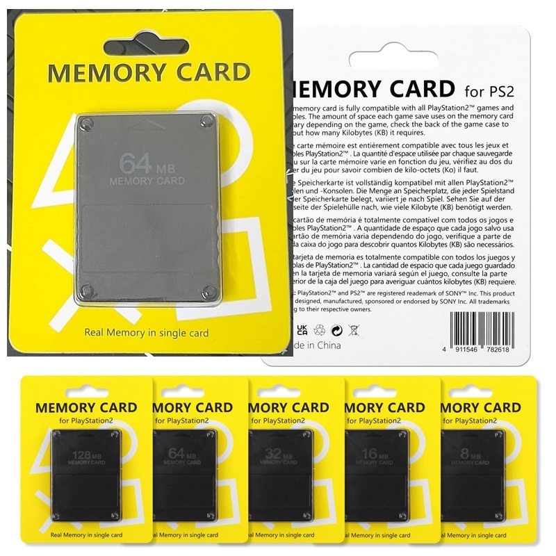 Thẻ nhớ PS2, Memory card PS2 64MB, 32MB, 8MB Save PS2