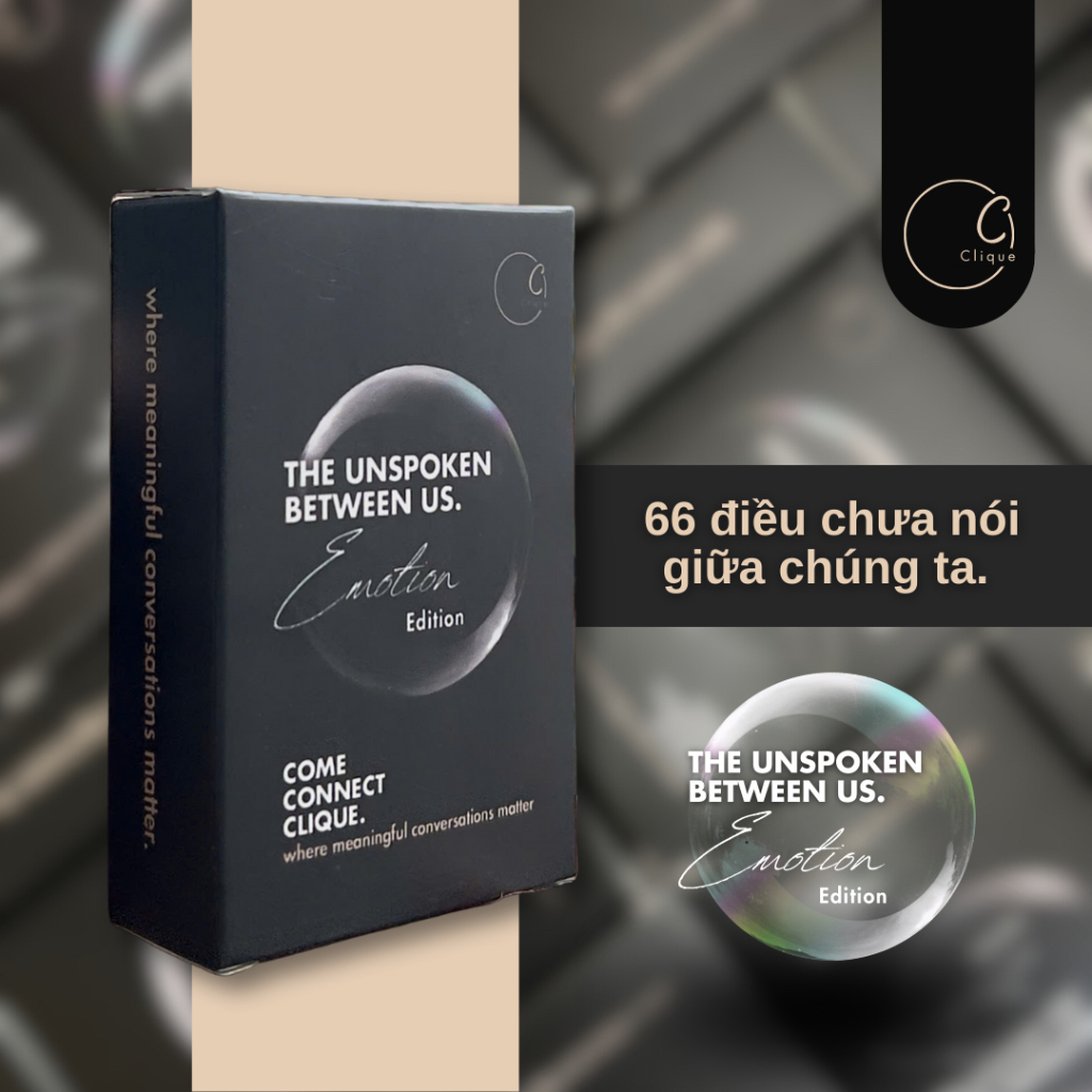 Boardgame Bộ bài Tình Yêu Clique83 "Điều Chưa Nói Giữa Chúng Ta" - Dành Cho Cặp Đôi, Gia Đình, Bạn B