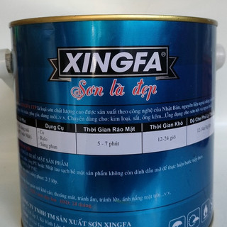 Sơn sắt mạ kẽm 1 thành phần XINGFA ( lon 2.7kg) đủ màu./.