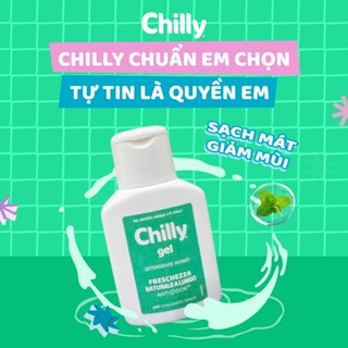 Dung dịch vệ sinh phụ nữ Chilly Gel chiết xuất bạc hà se se lạnh, bùng tươi mát chai 50ml