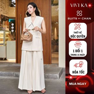 SUITS BY CHAN Áo Blazer Nữ Chrissy Balzer, Quần Dài Chrissy Pants