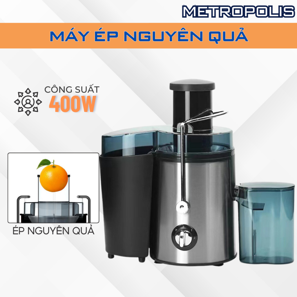 Máy Ép Hoa Quả, Ép Nguyên Quả Công Nghệ Hiện Đại Siêu Kiệt, Máy Ép Nhanh 2 Chế Độ Ép.