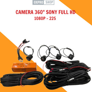 Bộ phụ kiện 4 mắt camera 360° Sony Full HD 1080p 225 cho mọi màn hình Android liền cam 360 - phiên bản Mới