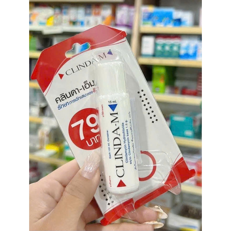 [HÀNG XÁCH TAY THÁI LAN]Chấm mụn Clinda-M79 Giúp đẩy cồi mụn xẹp mụn đánh bay mụn ẩn mụn đầu đen15ml