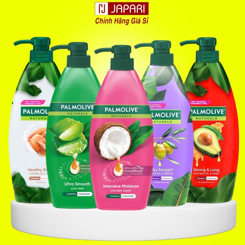 Dầu Gội Palmolive CHÍNH HÃNG -Dầu Gội Đầu 2in1 Gội Xả  Dưỡng Tóc Chiết Xuất Thiên Nhiên Sữa Dừa Olive Japari
