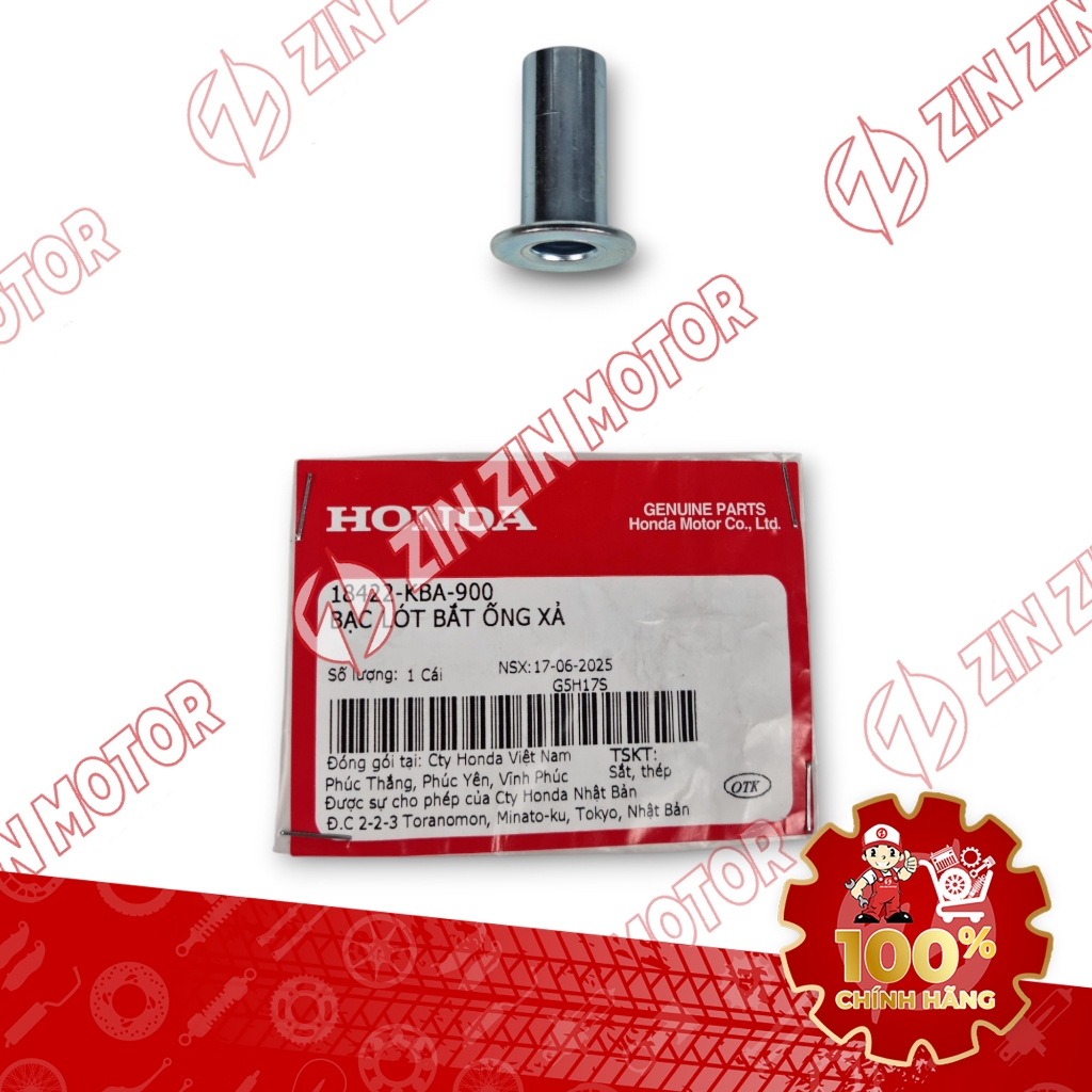 Bạc Đệm Bắt Ống Pô Wave Blade 110 2017 - 2025 18422-KBA-900 Chính Hãng - ZZM