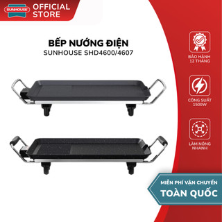  Bếp Nướng Điện Sunhouse SHD4607   SHD4600 - Công Suất 1500W  Chống Dính 2 Lớp - Bảo Hành 12 Tháng 
