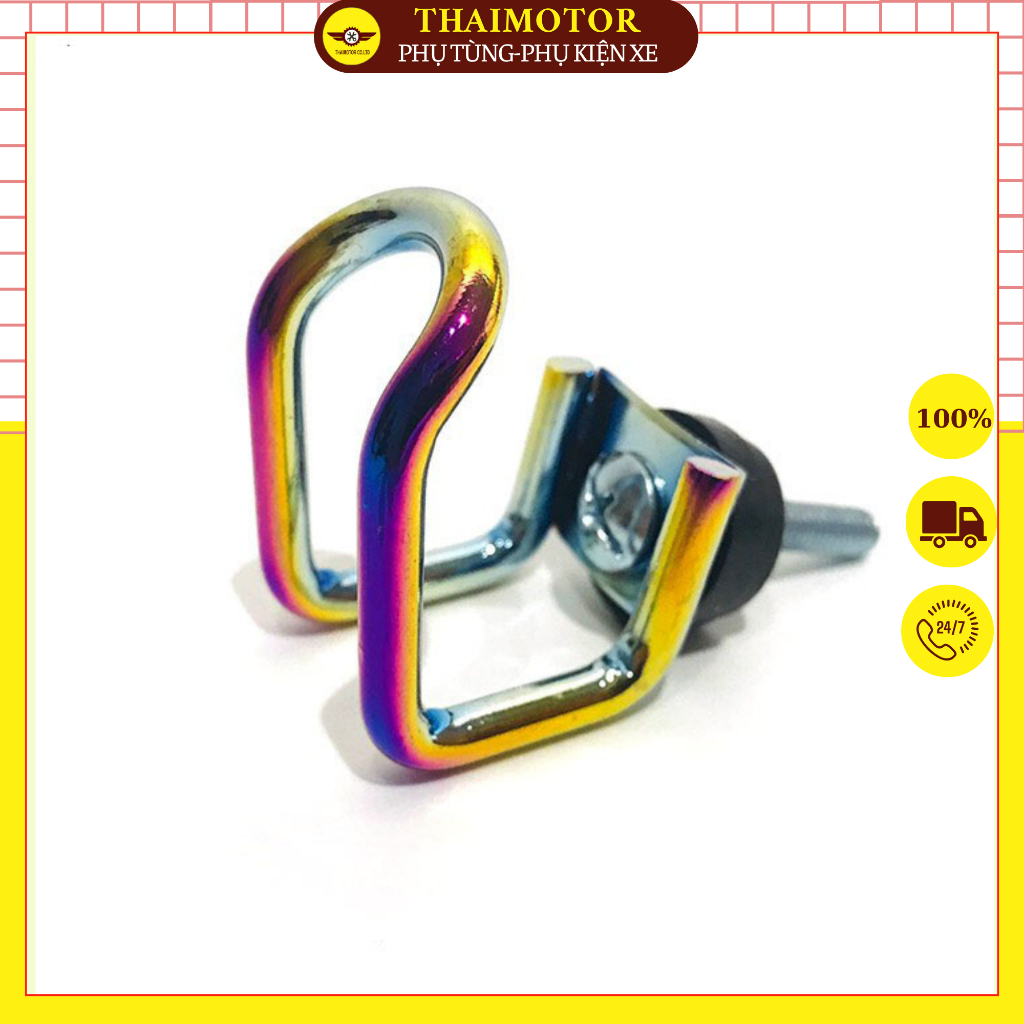 Móc Chữ U Xi 7 Màu Titan Treo Đồ Cho Xe Máy – Phụ Kiện Xe Máy Tiện Dụng, Bền Đẹp Lắp Các Dòng Xe Máy, Xe Điện