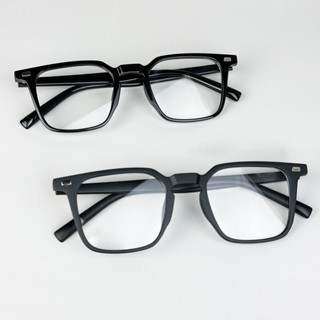  Gọng Kính Cận Giả Cận Nam Nữ BLUE LIGHT Vuông To Nhựa Góc Cạnh Đen Bóng Nhám Chống Ánh Sáng Xanh 