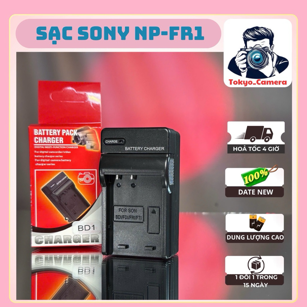 Sạc Pin Sony NP-FR1 ( Sạc thay thế )dùng cho Dòng DSC-P: DSC-P100, DSC-P120, DSC-P150, DSC-P200, DSC