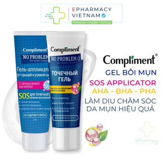  Gel Chấm Mụn COMPLIMENT No Problem Hỗ Trợ Làm Dịu Nốt Mụn Giúp Chăm Sóc Da Mụn Hiệu Quả 25ml 