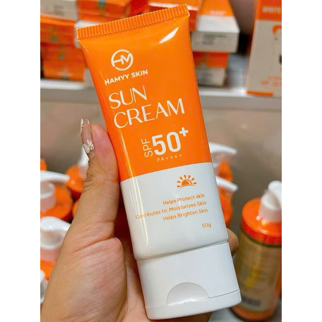 Kem chống nắng Hamyy Skin-Chính hãng,kem chống nắng phổ rộng Hamyy Skin phổ rộng nâng tone bảo vệ da