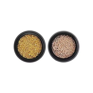 Hũ bi mix size màu vàng, bạc, nude, đen đính móng trang trí nail