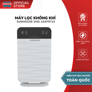 Máy Lọc Không Khí Sunhouse SHD-15AP9715 - Bảo Hành 12 Tháng, Cảm Biến Tự Động, Loại Bỏ Bụi Mịn