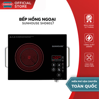 Bếp Hồng Ngoại Cảm Ứng Sunhouse SHD6017 - Công Suất 2000W, Thiết Kế Hiện Đại Sử Dụng Tiện Lợi