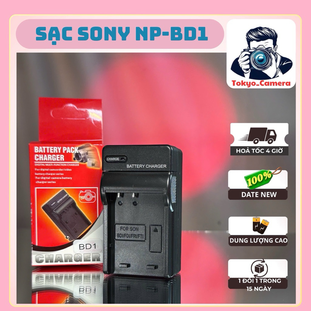 Sạc pin Sony NP-BD1(sạc thay thế)dùng cho pin Sony NP-BD1