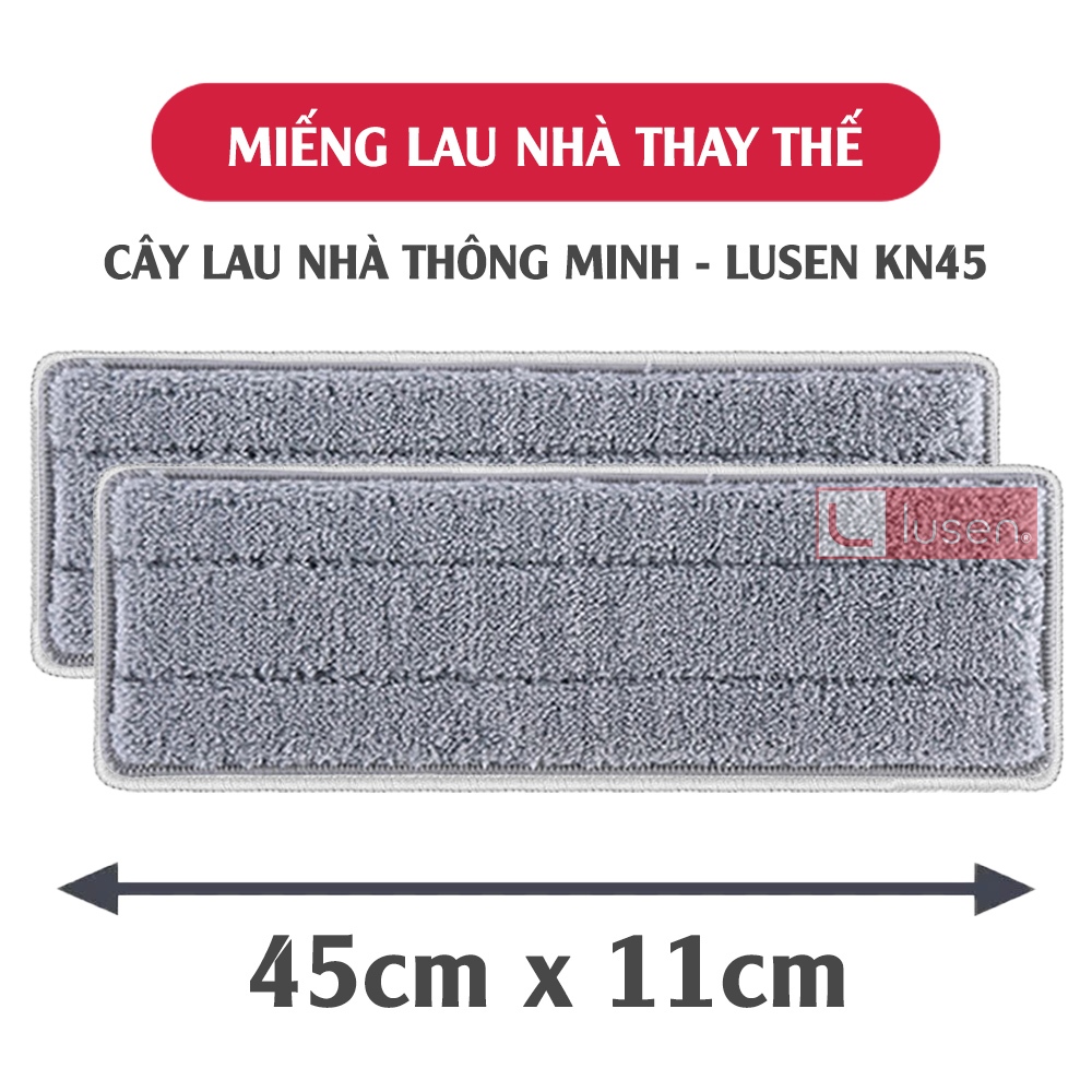 Miếng Lau Nhà Thay Thế LUSEN KN45, Bông Lau Nhà Thay Thế 45X11CM, Giẻ Lau Nhà Thay Thế