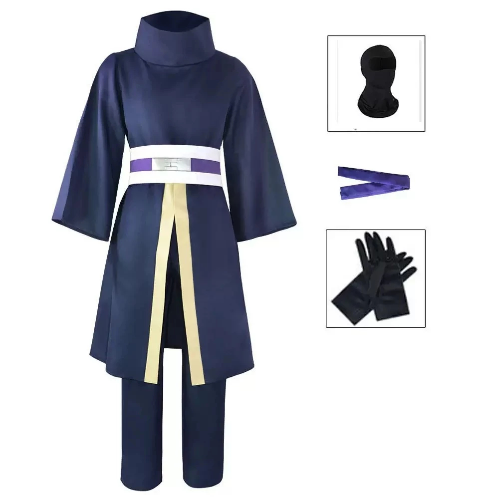 Anime Uchiha Obito Ninja Coscostume Mặt nạ Akatsuki Tổ chức Hokage Ah Fei Cosplay Costume Props