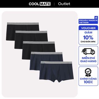 Pack 5 Quần Lót Nam Trunk Cotton Basics Mềm Mại, Tiết Kiệm- Coolmate