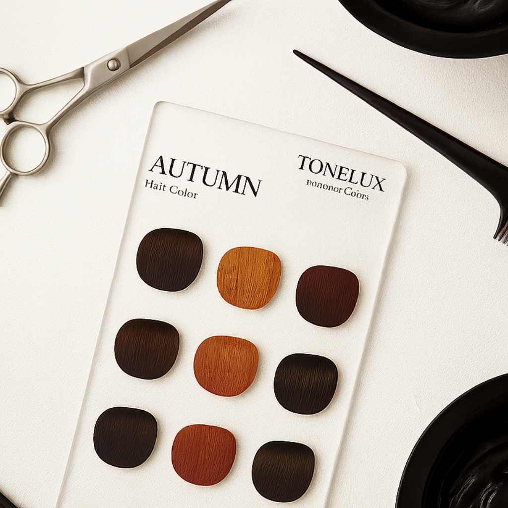 Bộ Thẻ Chọn Màu Tóc Hợp Gu Personal Color – Bảng Màu Nhuộm Hợp Tone Da 4 Mùa