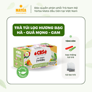  Trà Mate túi lọc CBSE hương vị thảo mộc - trái cây rừng - cam 