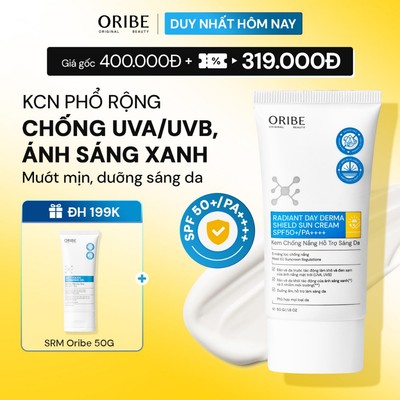 Kem Chống Nắng SPF50+ PA++++ Oribe Không Trắng Bệt Dưỡng Ẩm Chống Bụi Mịn PM 2.5 Kiểm Định Chuẩn 50g
