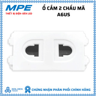 Ổ CẮM ĐIỆN ĐƠN 2 CHẤU ÂM TƯỜNG MPE (HÀNG RỜI GẮN VÀO MẶT)