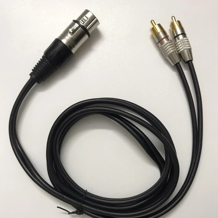 Dây Jack Canon Cái Ra 2 AV (rca bông sen) dài 1.5met-3met-5met, vang số xuống sub sup - BH 1 tháng