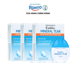   VB  Combo 3 x Nước nhỏ mắt giữ ẩm & bổ sung khoáng chất V.Rohto Mineral Tear 13ml 