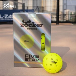 (Hàng chính hãng) Hộp 6 bóng thi đấu Pickleball Zocker Five Star đạt chứng chỉ quốc tế USAPA