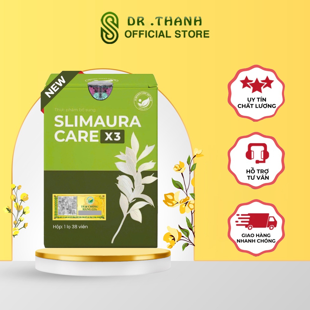 Trà Thảo Mộc Giảm Cân Slim Aura Care X3 Hỗ Trợ Thải Mỡ Phù Hợp Mọi Cơ Địa - Slimming Care X3 Mẫu Mới