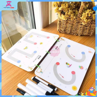 Sách Tập Vẽ Nét Cơ Bản Cho Bé 64 Trang – Bộ Đồ Chơi Giáo Dục Tái Sử Dụng, Kèm Bút Xóa TOTOROKIDS