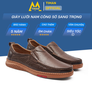  Giày lười nam Timanvn GL178 chất liệu da đẹp phong cách công sở thiết kế mọi cao cấp bh 5 năm 