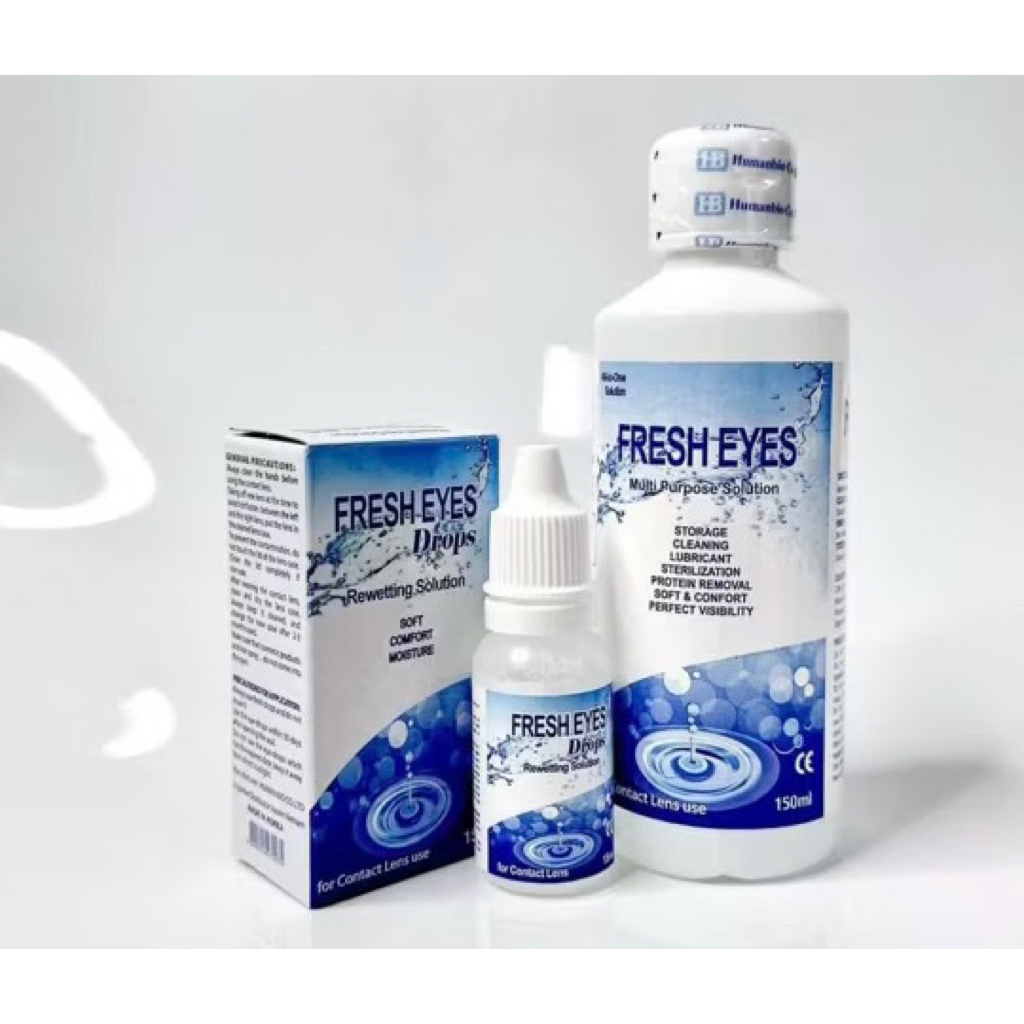 COMBO NƯỚC NGÂM + NHỎ MẮT LENS FRESH EYES ( CHUẨN HÀN )