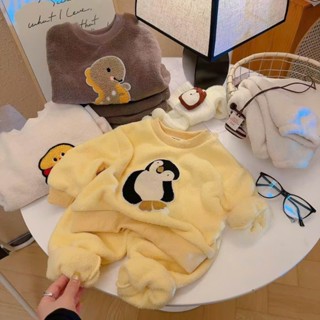   Shubimkids -ST67- Bộ Quần Aó Bé Trai - Set Bộ Nỉ Bông Hoạt Hình Phong Cách Hàn Quốc Cho Bé Yêu 