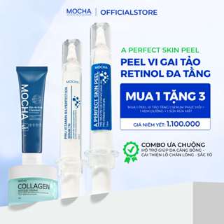   Chính hãng  Retinol Mix Peel Mocha Peel da siêu vi tảo Cải thiện Nám Skincare tại nhà mua 1 được 4 