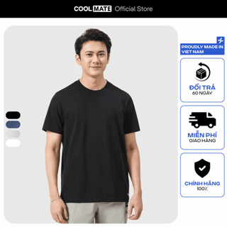 Áo thun nam Cotton Compact phiên bản Premium chống nhăn vải thoáng mát co giãn tốt Coolmate