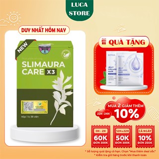 Giảm Cân Slimming Care X3 Viên Uống Trà Thảo Mộc Giúp Đào Thải Mỡ Thừa, Giảm Cân Nhanh Chóng Hộp 38V