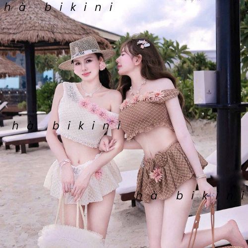 [ BKN 1012 ] Set đồ bơi đi biển trễ HOA SIÊU CẤP cho tôn dáng thanh lịch Hà bikini | BigBuy360 - bigbuy360.vn