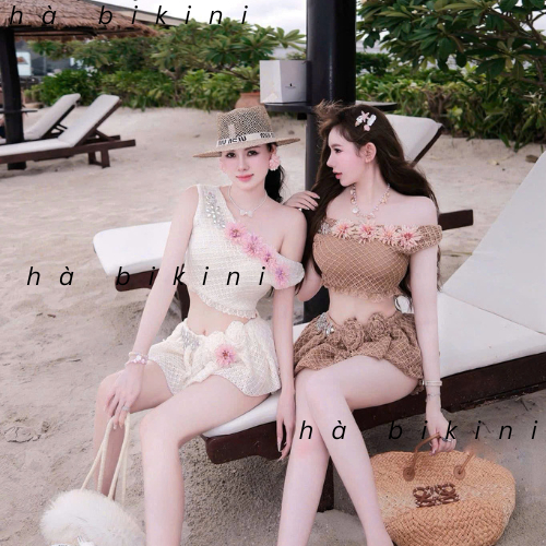 [ BKN 1012 ] Set đồ bơi đi biển trễ HOA SIÊU CẤP cho tôn dáng thanh lịch Hà bikini | BigBuy360 - bigbuy360.vn