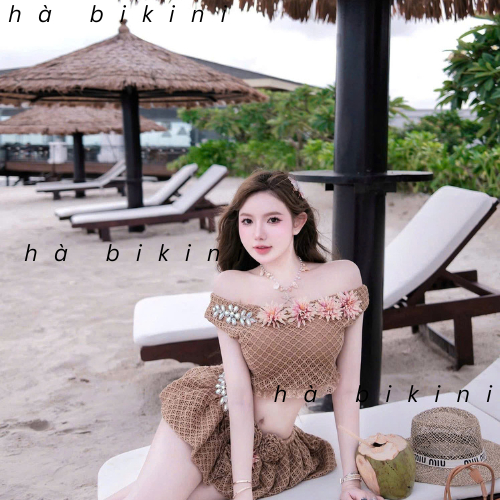 [ BKN 1012 ] Set đồ bơi đi biển trễ HOA SIÊU CẤP cho tôn dáng thanh lịch Hà bikini | BigBuy360 - bigbuy360.vn
