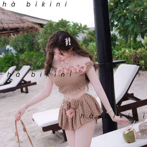 [ BKN 1012 ] Set đồ bơi đi biển trễ HOA SIÊU CẤP cho tôn dáng thanh lịch Hà bikini | BigBuy360 - bigbuy360.vn