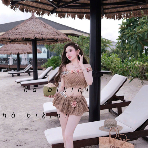 [ BKN 1012 ] Set đồ bơi đi biển trễ HOA SIÊU CẤP cho tôn dáng thanh lịch Hà bikini | BigBuy360 - bigbuy360.vn