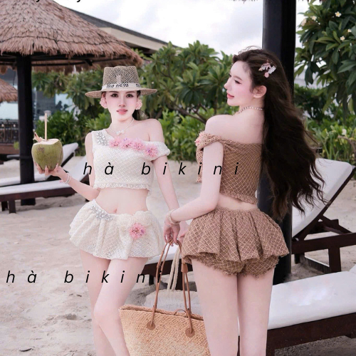 [ BKN 1012 ] Set đồ bơi đi biển trễ HOA SIÊU CẤP cho tôn dáng thanh lịch Hà bikini | BigBuy360 - bigbuy360.vn