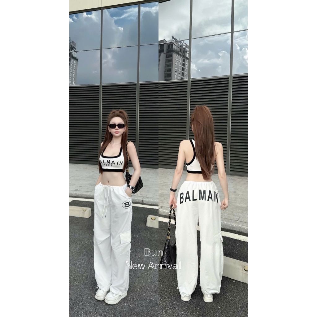 Set áo 2 dây balman trắng siêu xinh siêu hot hit full size SM