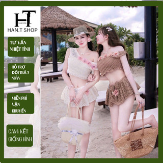    BKN 1012   Bikini Set đồ bơi đi biển trễ HOA SIÊU CẤP cho tôn dáng thanh lịch HAN.T SHOP 
