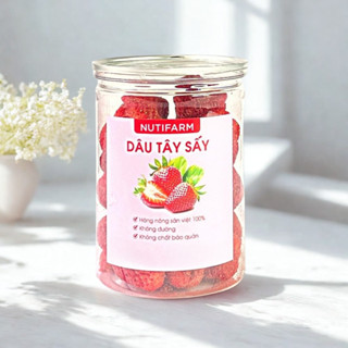Dâu tây sấy giòn MIDIFARM, dâu tây sấy khô không đường đặc sản đà lạt