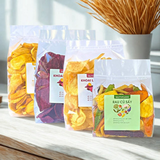Hoa quả sấy khô thập cẩm, rau củ sấy 500gr MIDIFARM đặc sản đà lạt